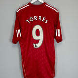 Shop 2010/12 LIVERPOOL TORRES #9 HOME SHIRT (L) ADIDAS, classic football shirts, vintage football shirts & retro soccer jerseys at Cult Kits