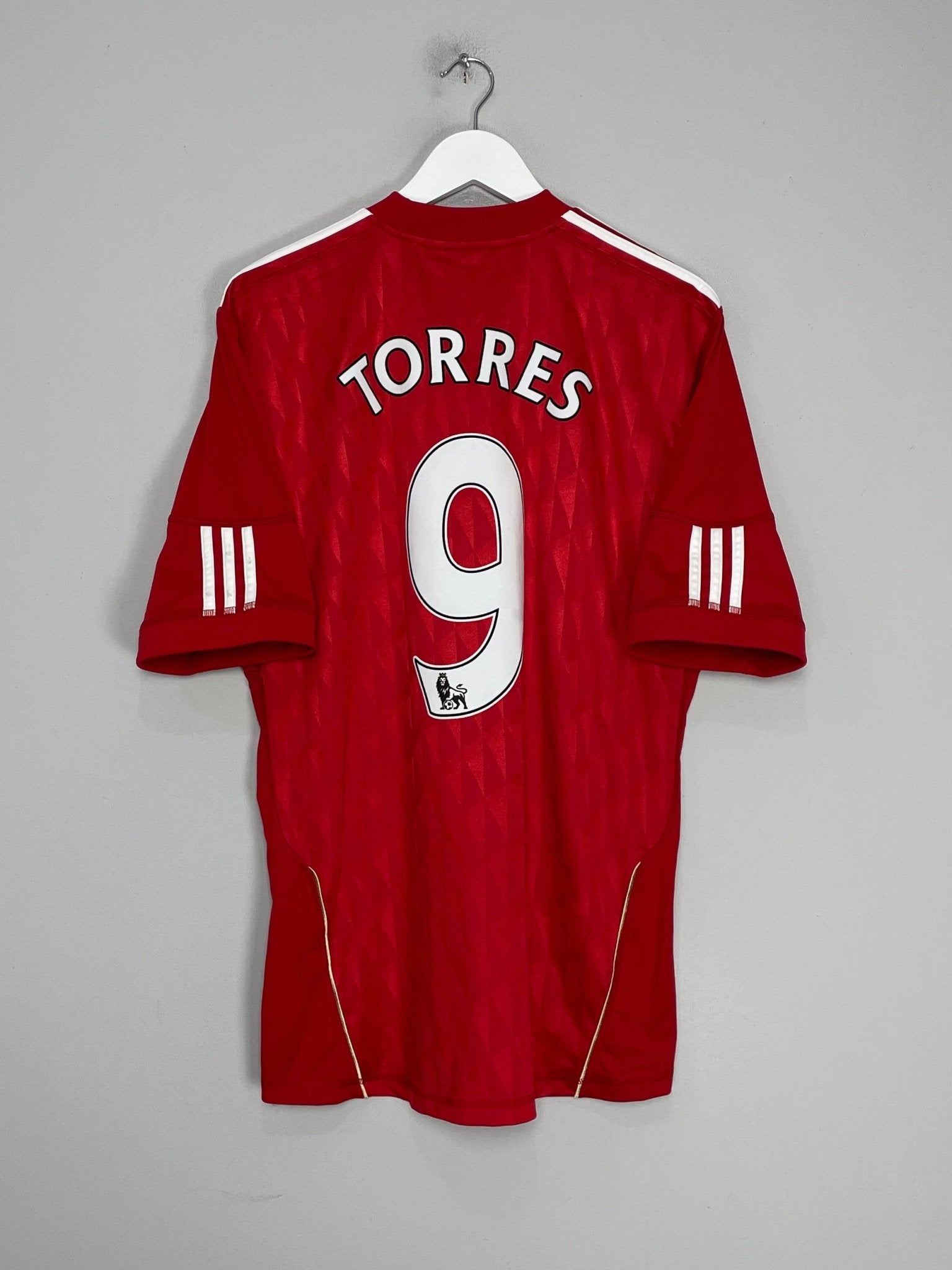 Shop 2010/12 LIVERPOOL TORRES #9 HOME SHIRT (L) ADIDAS, classic football shirts, vintage football shirts & retro soccer jerseys at Cult Kits