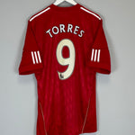 Shop 2010/12 LIVERPOOL TORRES #9 HOME SHIRT (L) ADIDAS, classic football shirts, vintage football shirts & retro soccer jerseys at Cult Kits