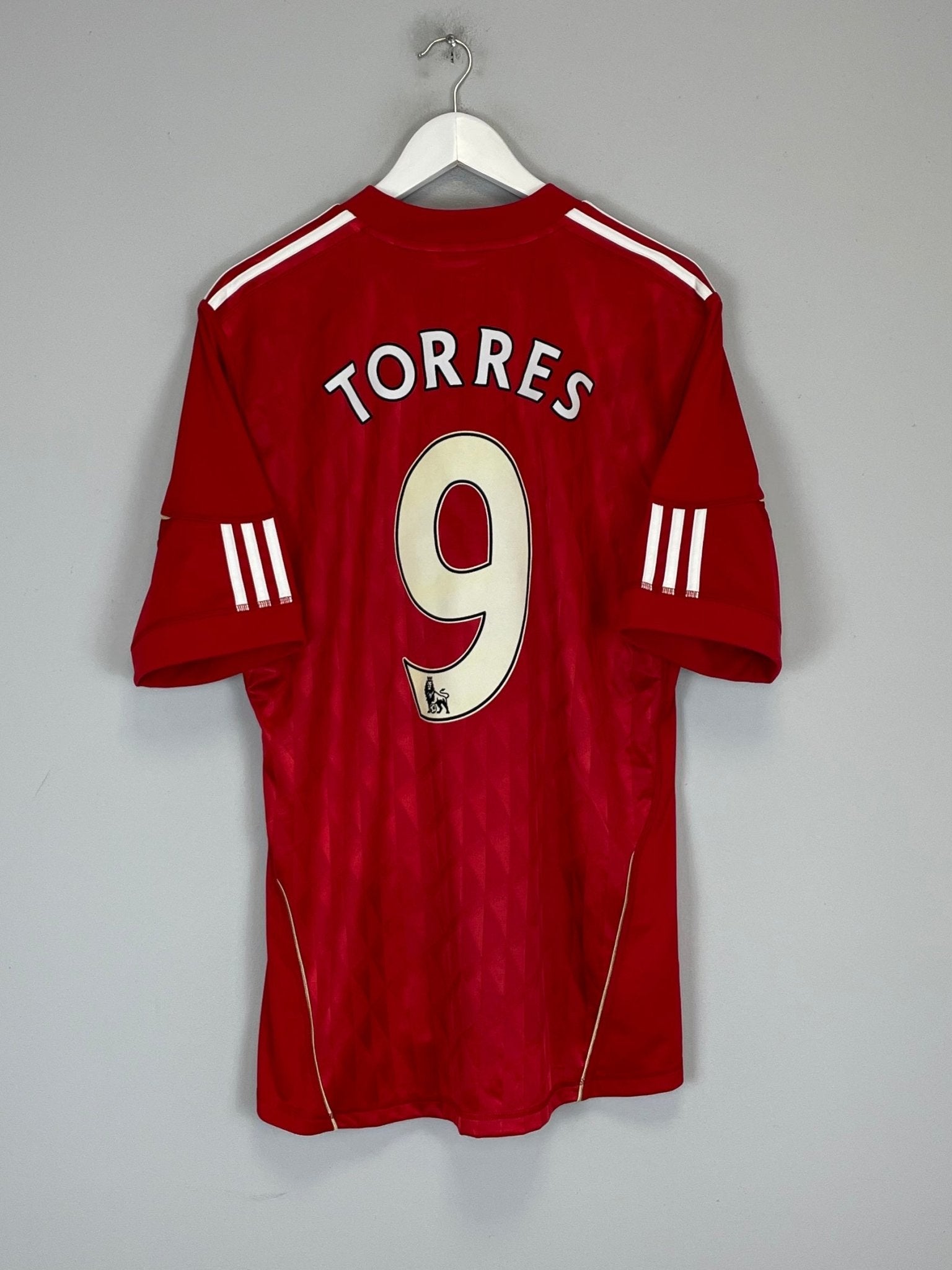 Shop 2010/12 LIVERPOOL TORRES #9 HOME SHIRT (L) ADIDAS, classic football shirts, vintage football shirts & retro soccer jerseys at Cult Kits