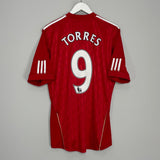 Shop 2010/12 LIVERPOOL TORRES #9 HOME SHIRT (M) ADIDAS, classic football shirts, vintage football shirts & retro soccer jerseys at Cult Kits