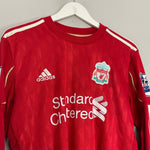 Shop 2010/12 LIVERPOOL TORRES #9 L/S HOME SHIRT (M) ADIDAS, classic football shirts, vintage football shirts & retro soccer jerseys at Cult Kits