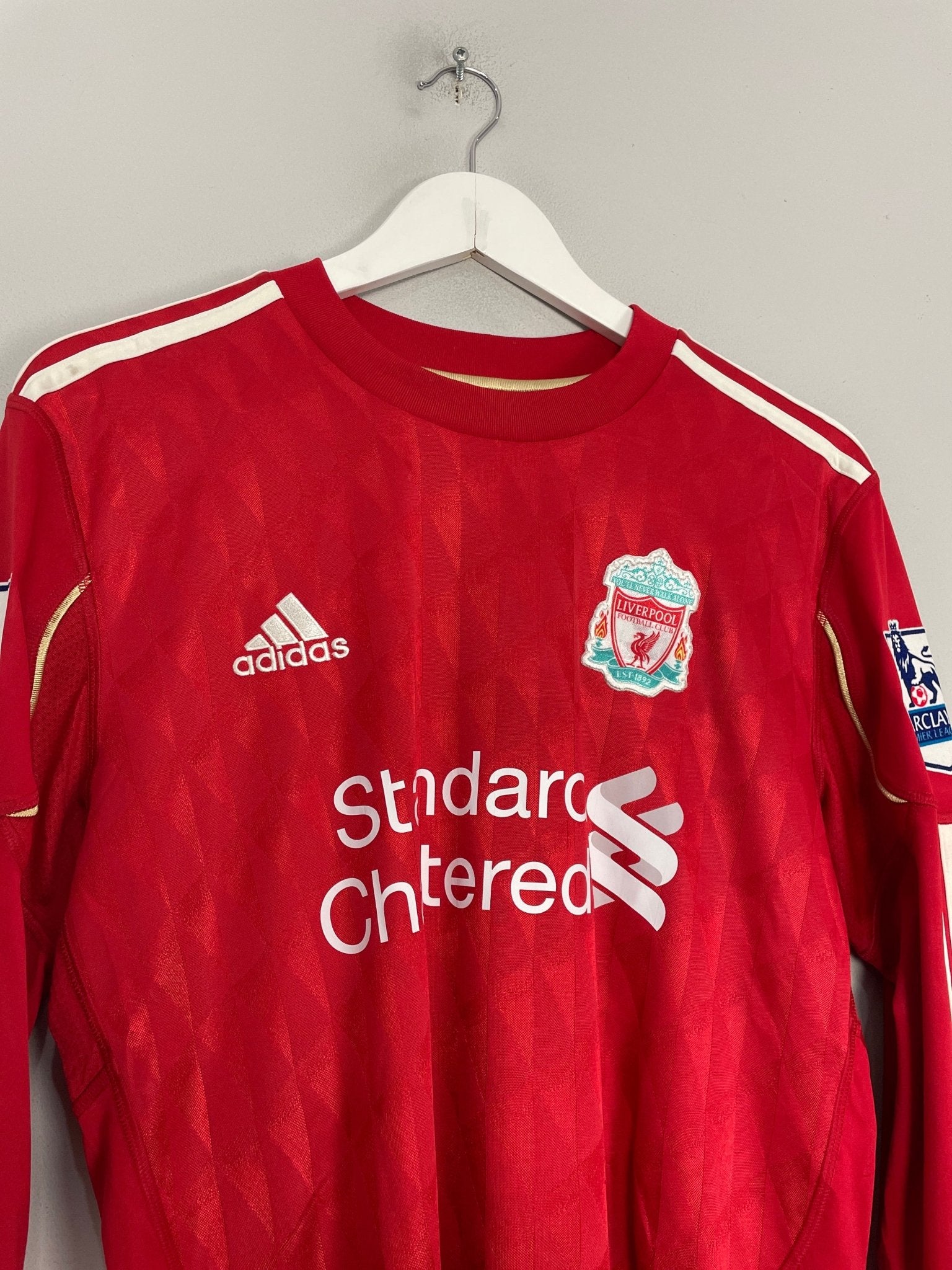 Shop 2010/12 LIVERPOOL TORRES #9 L/S HOME SHIRT (M) ADIDAS, classic football shirts, vintage football shirts & retro soccer jerseys at Cult Kits