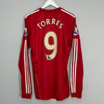 Shop 2010/12 LIVERPOOL TORRES #9 L/S HOME SHIRT (M) ADIDAS, classic football shirts, vintage football shirts & retro soccer jerseys at Cult Kits