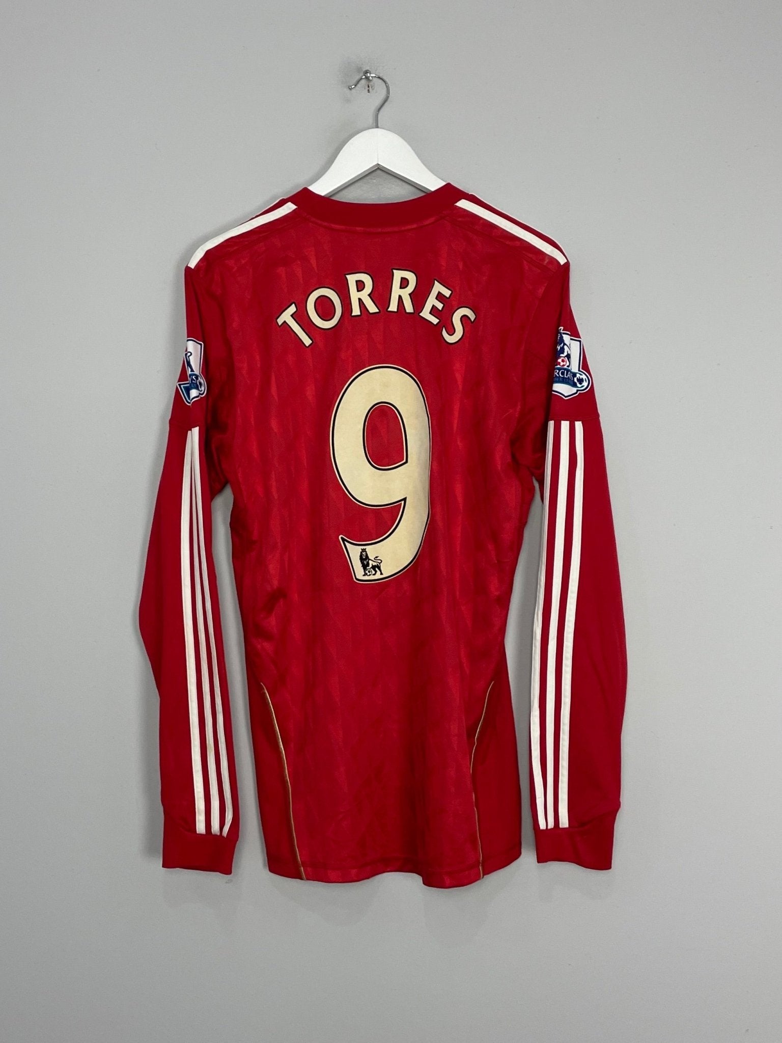 Shop 2010/12 LIVERPOOL TORRES #9 L/S HOME SHIRT (M) ADIDAS, classic football shirts, vintage football shirts & retro soccer jerseys at Cult Kits