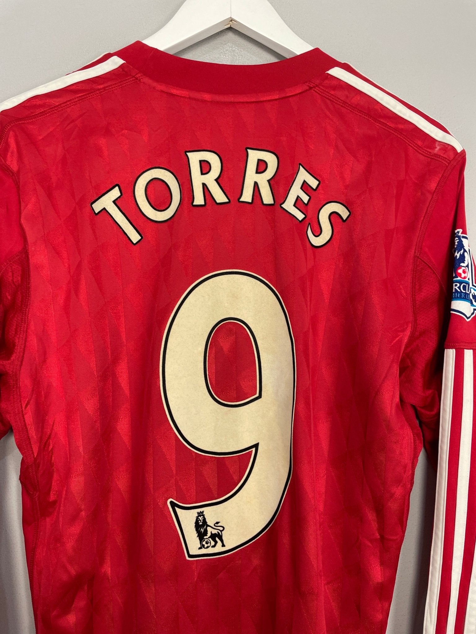 Shop 2010/12 LIVERPOOL TORRES #9 L/S HOME SHIRT (M) ADIDAS, classic football shirts, vintage football shirts & retro soccer jerseys at Cult Kits