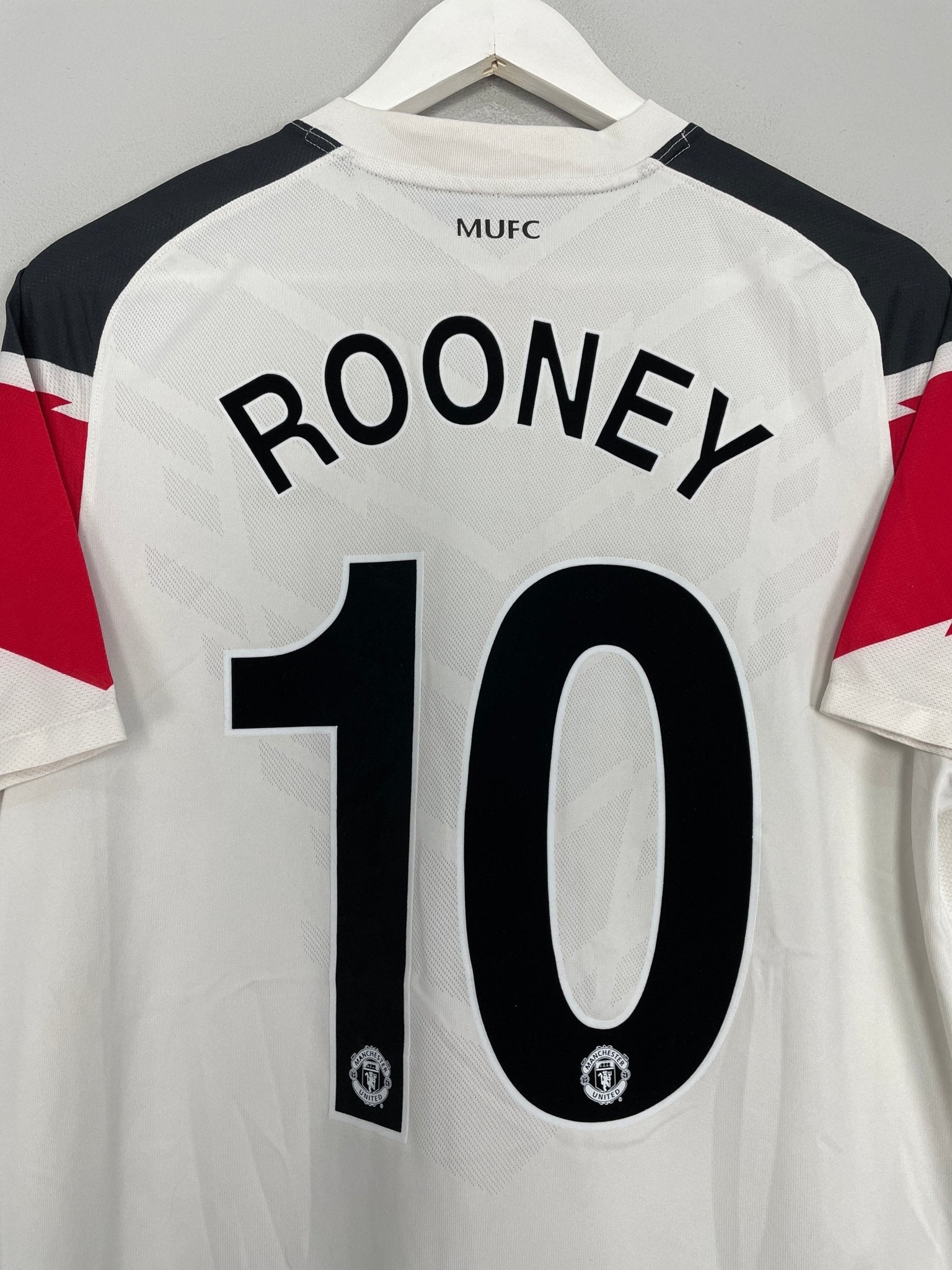 Shop 2010/12 MANCHESTER UNITED ROONEY #10 AWAY SHIRT (M) NIKE, classic football shirts, vintage football shirts & retro soccer jerseys at Cult Kits