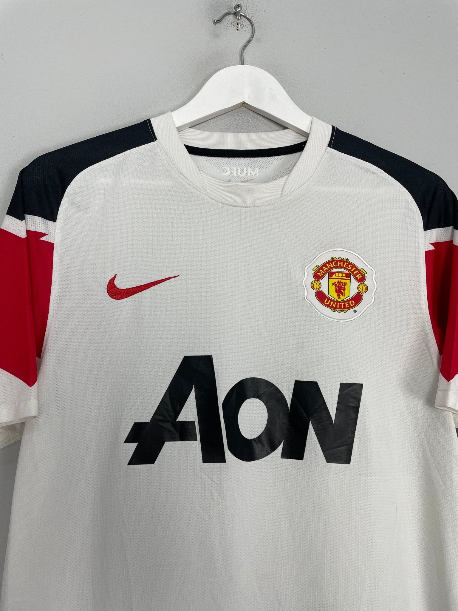 Shop 2010/12 MANCHESTER UNITED ROONEY #10 AWAY SHIRT (M) NIKE, classic football shirts, vintage football shirts & retro soccer jerseys at Cult Kits
