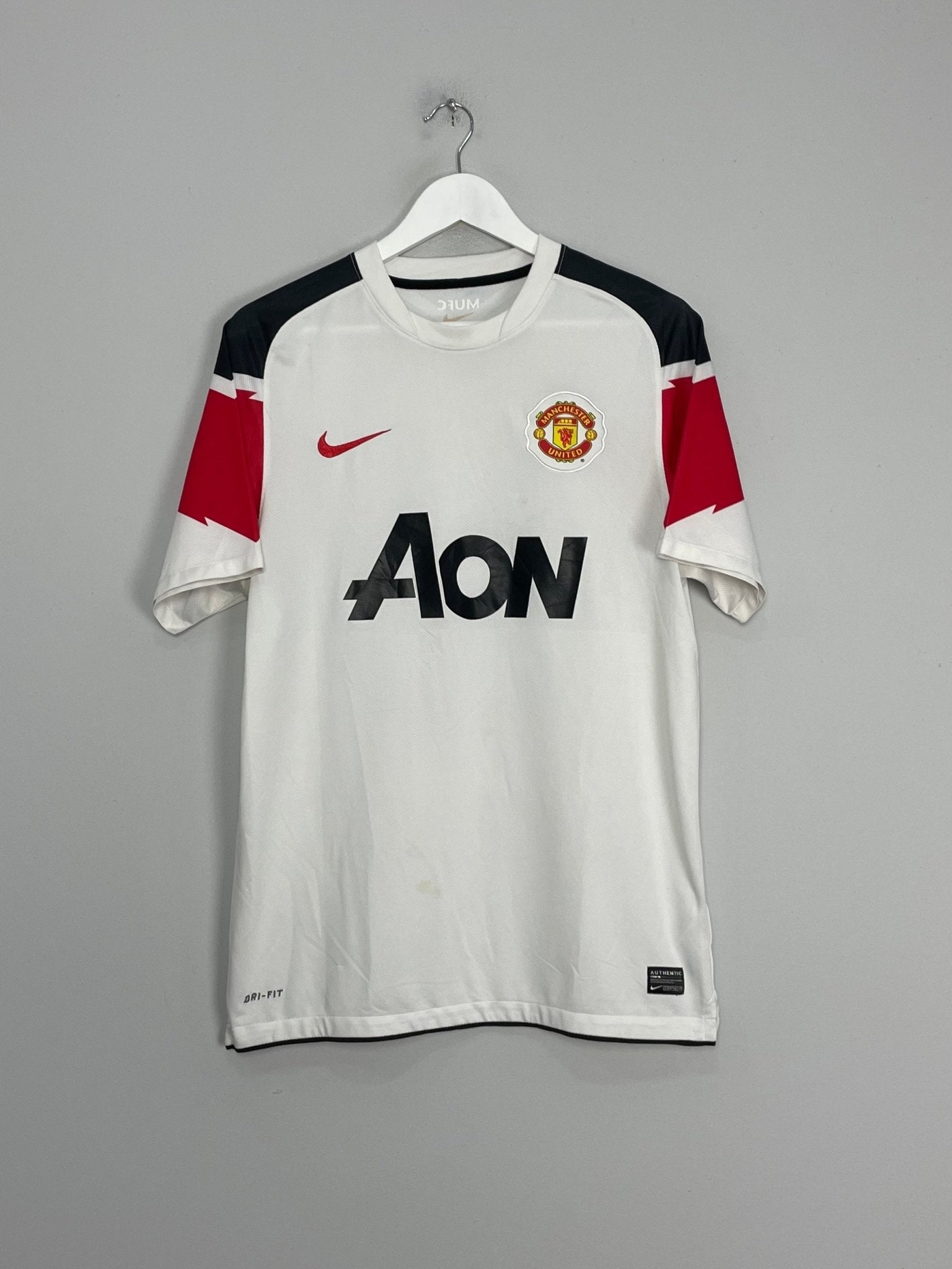 Shop 2010/12 MANCHESTER UNITED ROONEY #10 AWAY SHIRT (M) NIKE, classic football shirts, vintage football shirts & retro soccer jerseys at Cult Kits