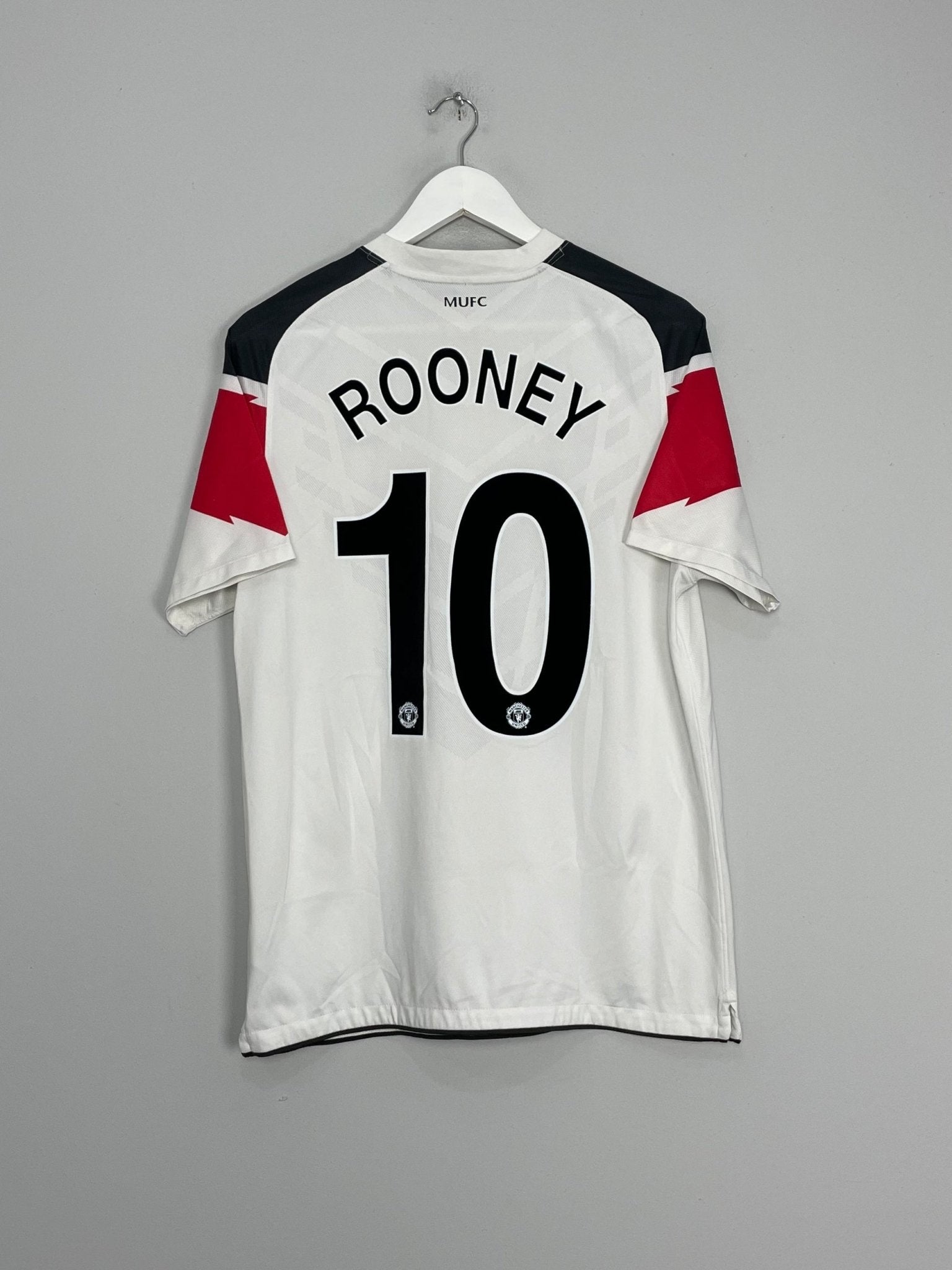 Shop 2010/12 MANCHESTER UNITED ROONEY #10 AWAY SHIRT (M) NIKE, classic football shirts, vintage football shirts & retro soccer jerseys at Cult Kits