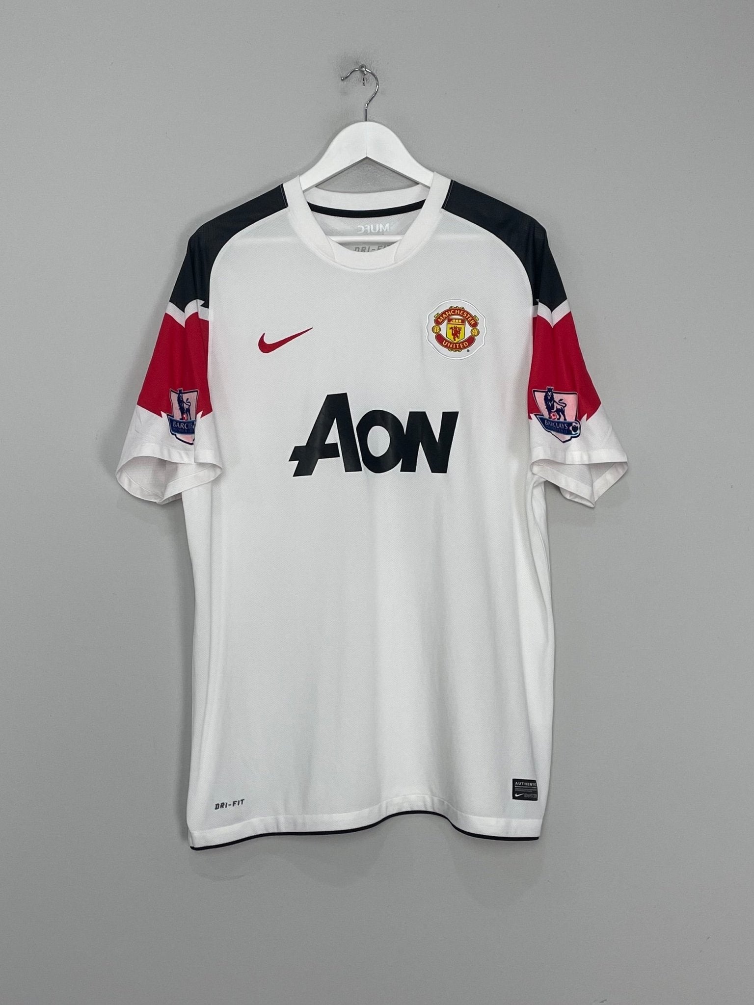 Shop 2010/12 MANCHESTER UNITED ROONEY #10 AWAY SHIRT (XL) NIKE, classic football shirts, vintage football shirts & retro soccer jerseys at Cult Kits