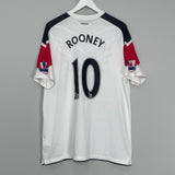 Shop 2010/12 MANCHESTER UNITED ROONEY #10 AWAY SHIRT (XL) NIKE, classic football shirts, vintage football shirts & retro soccer jerseys at Cult Kits