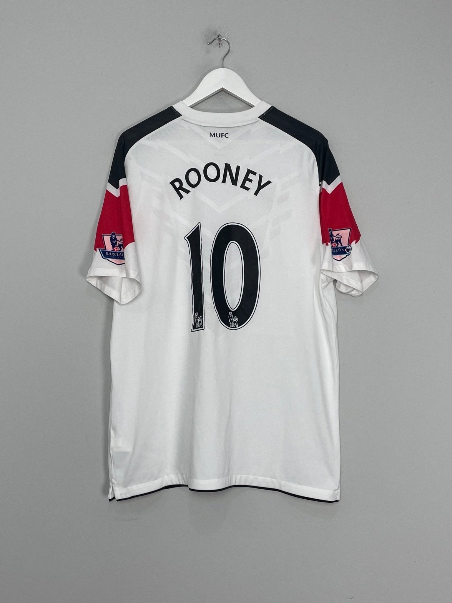 Shop 2010/12 MANCHESTER UNITED ROONEY #10 AWAY SHIRT (XL) NIKE, classic football shirts, vintage football shirts & retro soccer jerseys at Cult Kits