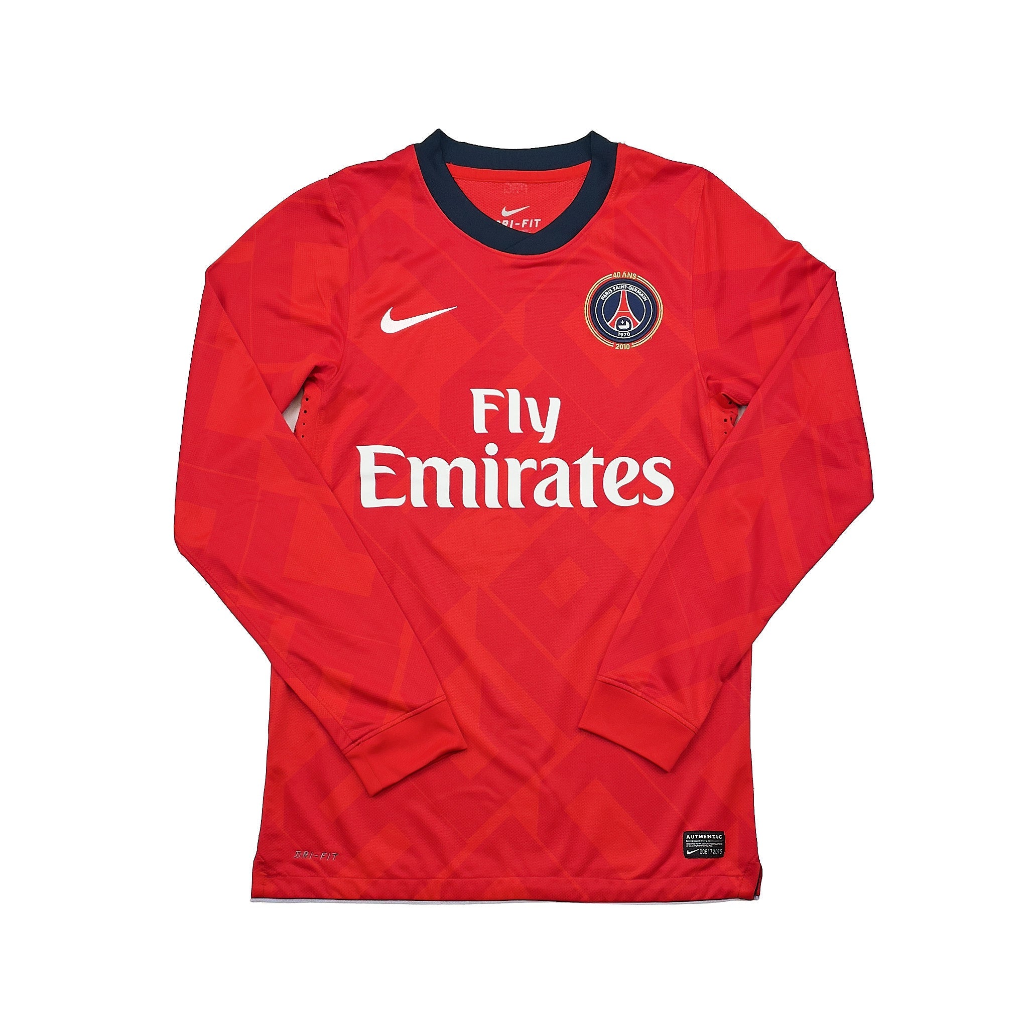 Buy 2010/12 PSG Nene 19 *Player Issue* 40 Year L/S Third Shirt (S) Nike ~ Free worldwide shipping available ~ Authentic Vintage Football Shirts from Cult Kits