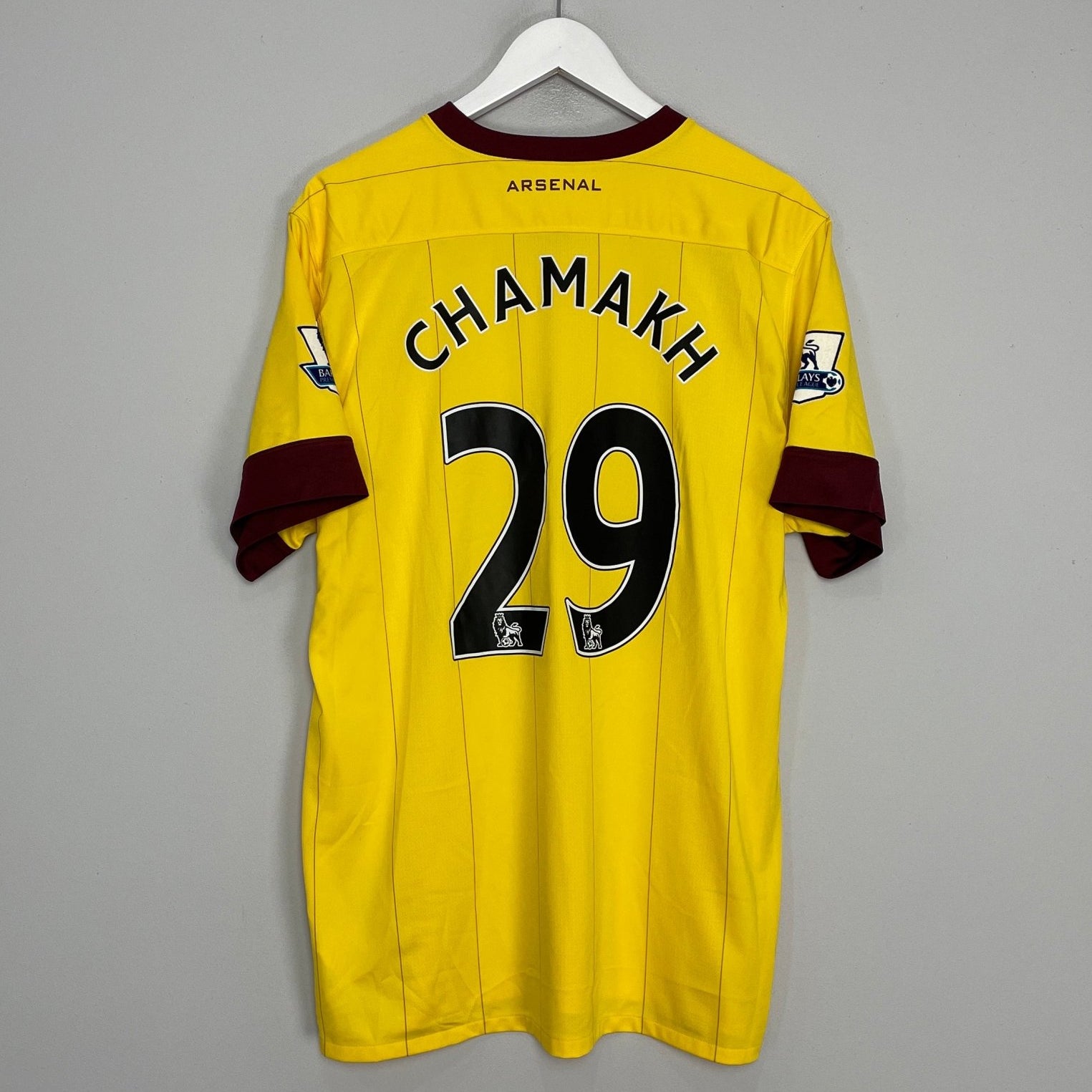 Shop 2010/13 ARSENAL CHAMAKH #29 AWAY SHIRT (XL) NIKE, classic football shirts, vintage football shirts & retro soccer jerseys at Cult Kits