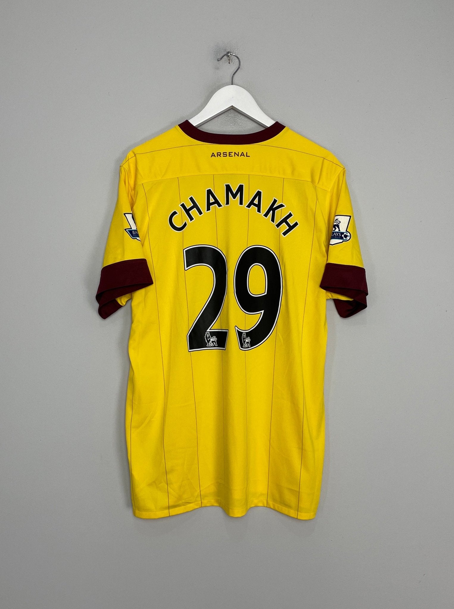 Shop 2010/13 ARSENAL CHAMAKH #29 AWAY SHIRT (XL) NIKE, classic football shirts, vintage football shirts & retro soccer jerseys at Cult Kits