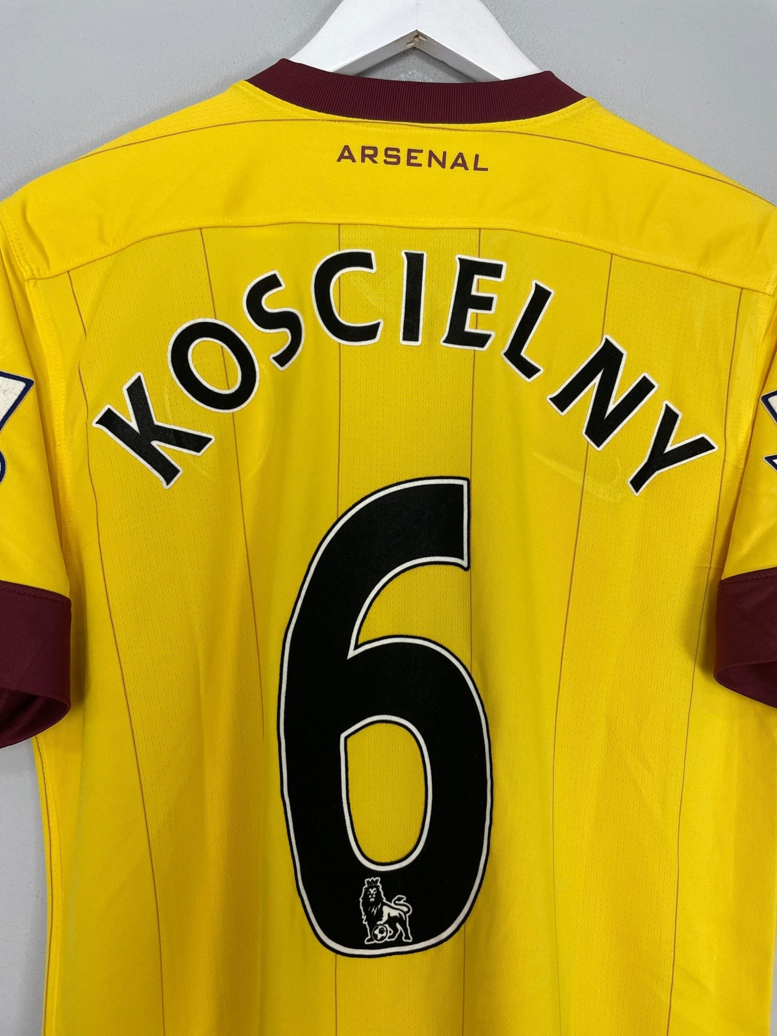 Shop 2010/13 ARSENAL KOSCIELNY #6 AWAY SHIRT (M) NIKE, classic football shirts, vintage football shirts & retro soccer jerseys at Cult Kits