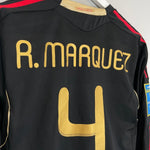 2011 MEXICO R.MARQUEZ 4 L/S *PLAYER ISSUE* AWAY SHIRT (L) ADIDAS - Cult Kits - Large - Buy Vintage Football Shirts, Authentic Retro Football Shirts For Sale, Classic Football Shirts & Soccer Jersey