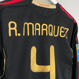 2011 MEXICO R.MARQUEZ 4 L/S *PLAYER ISSUE* AWAY SHIRT (L) ADIDAS - Cult Kits - Large - Buy Vintage Football Shirts, Authentic Retro Football Shirts For Sale, Classic Football Shirts & Soccer Jersey