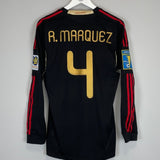 2011 MEXICO R.MARQUEZ 4 L/S *PLAYER ISSUE* AWAY SHIRT (L) ADIDAS - Cult Kits - Large - Buy Vintage Football Shirts, Authentic Retro Football Shirts For Sale, Classic Football Shirts & Soccer Jersey