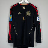 2011 MEXICO R.MARQUEZ 4 L/S *PLAYER ISSUE* AWAY SHIRT (L) ADIDAS - Cult Kits - Large - Buy Vintage Football Shirts, Authentic Retro Football Shirts For Sale, Classic Football Shirts & Soccer Jersey