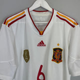 Shop 2011 SPAIN A.INIESTA #6 AWAY SHIRT (XL) ADIDAS, classic football shirts, vintage football shirts & retro soccer jerseys at Cult Kits