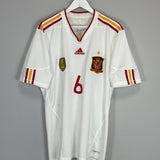 Shop 2011 SPAIN A.INIESTA #6 AWAY SHIRT (XL) ADIDAS, classic football shirts, vintage football shirts & retro soccer jerseys at Cult Kits