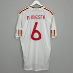 Shop 2011 SPAIN INIESTA #6 AWAY SHIRT (XL) ADIDAS, classic football shirts, vintage football shirts & retro soccer jerseys at Cult Kits