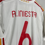 Shop 2011 SPAIN INIESTA #6 AWAY SHIRT (XL) ADIDAS, classic football shirts, vintage football shirts & retro soccer jerseys at Cult Kits