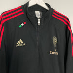 Shop 2011/12 AC MILAN 1/4 ZIP FLEECE (L) ADIDAS, classic football shirts, vintage football shirts & retro soccer jerseys at Cult Kits