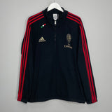 Shop 2011/12 AC MILAN 1/4 ZIP FLEECE (L) ADIDAS, classic football shirts, vintage football shirts & retro soccer jerseys at Cult Kits