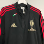 Shop 2011/12 AC MILAN 1/4 ZIP FLEECE (M) ADIDAS, classic football shirts, vintage football shirts & retro soccer jerseys at Cult Kits