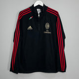 Shop 2011/12 AC MILAN 1/4 ZIP FLEECE (M) ADIDAS, classic football shirts, vintage football shirts & retro soccer jerseys at Cult Kits