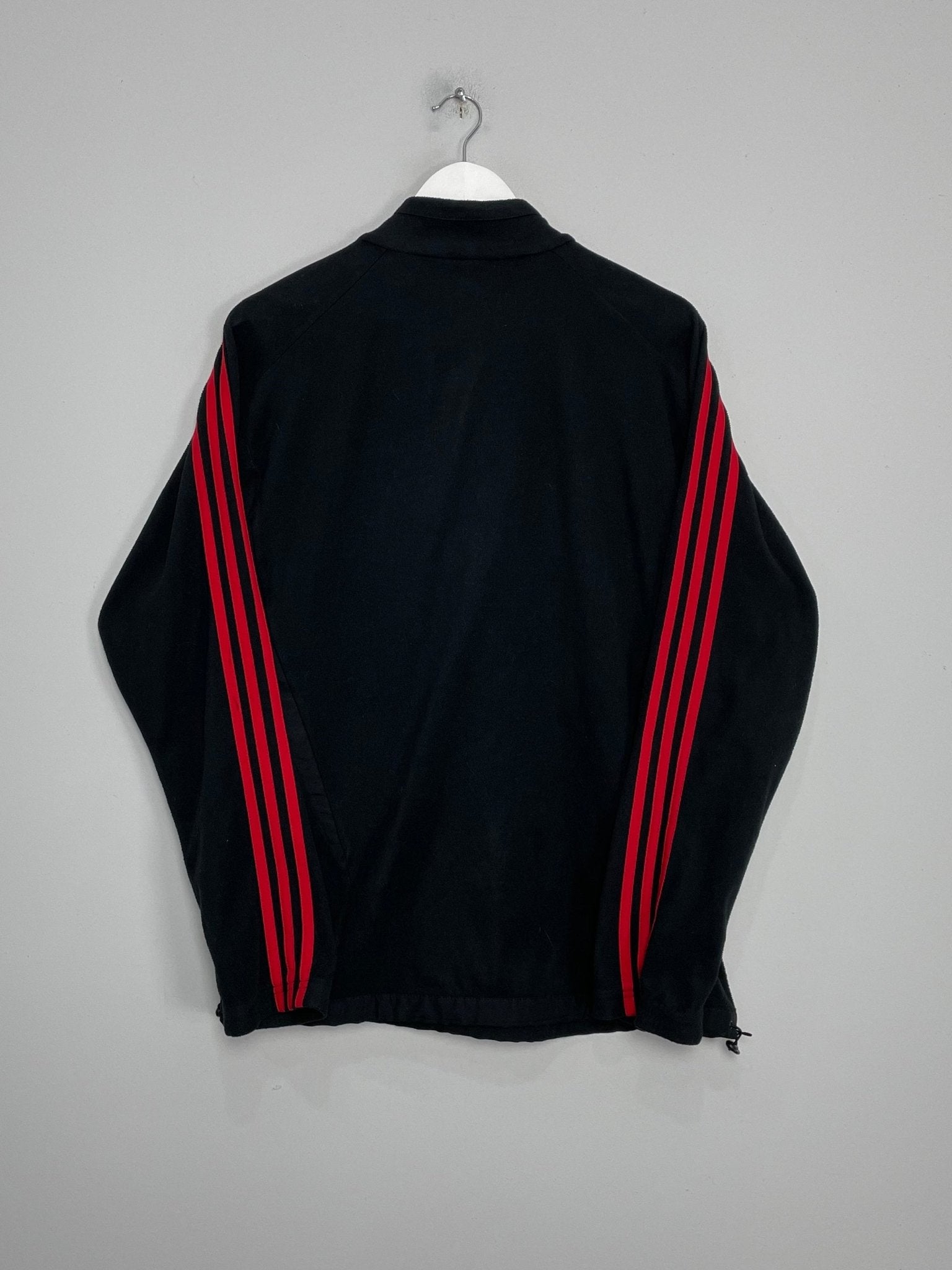 Shop 2011/12 AC MILAN 1/4 ZIP FLEECE (M) ADIDAS, classic football shirts, vintage football shirts & retro soccer jerseys at Cult Kits