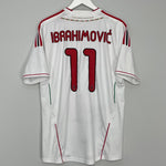 Shop 2011/12 AC MILAN IBRAHIMOVIC #11 AWAY SHIRT (L) ADIDAS, classic football shirts, vintage football shirts & retro soccer jerseys at Cult Kits