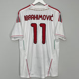 Shop 2011/12 AC MILAN IBRAHIMOVIC #11 AWAY SHIRT (L) ADIDAS, classic football shirts, vintage football shirts & retro soccer jerseys at Cult Kits
