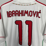 Shop 2011/12 AC MILAN IBRAHIMOVIC #11 AWAY SHIRT (L) ADIDAS, classic football shirts, vintage football shirts & retro soccer jerseys at Cult Kits