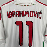 Shop 2011/12 AC MILAN IBRAHIMOVIC #11 AWAY SHIRT (L) ADIDAS, classic football shirts, vintage football shirts & retro soccer jerseys at Cult Kits