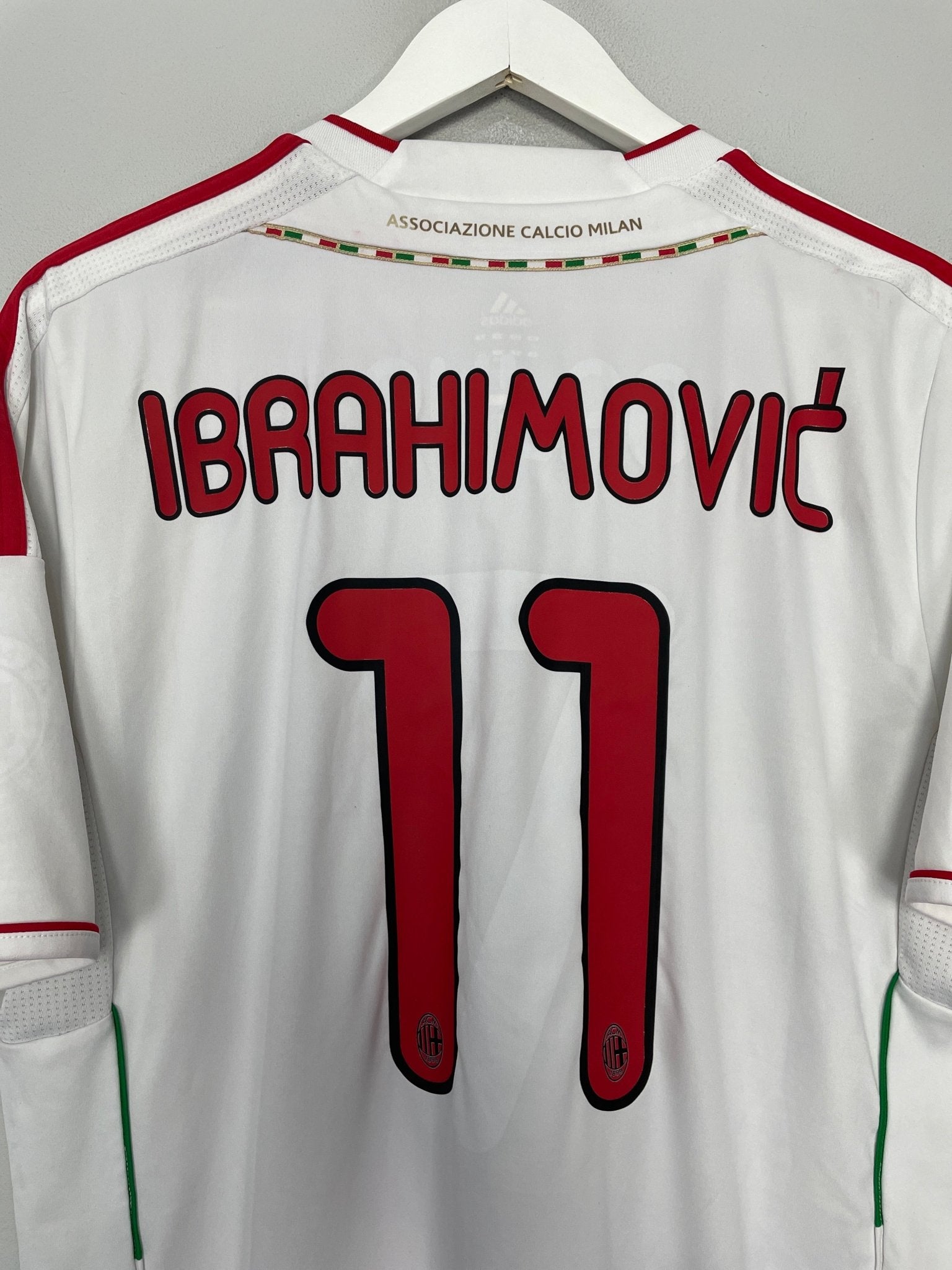 Shop 2011/12 AC MILAN IBRAHIMOVIC #11 AWAY SHIRT (L) ADIDAS, classic football shirts, vintage football shirts & retro soccer jerseys at Cult Kits