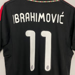 Shop 2011/12 AC MILAN IBRAHIMOVIC #11 AWAY SHIRT (M) ADIDAS, classic football shirts, vintage football shirts & retro soccer jerseys at Cult Kits