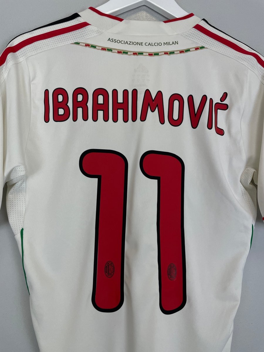 2011/12 AC MILAN IBRAHIMOVIC 11 AWAY SHIRT (S) ADIDAS - Cult Kits - Small - Buy Vintage Football Shirts, Authentic Retro Football Shirts For Sale, Classic Football Shirts & Soccer Jersey