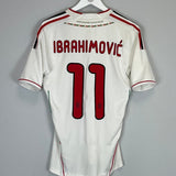 2011/12 AC MILAN IBRAHIMOVIC 11 AWAY SHIRT (S) ADIDAS - Cult Kits - Small - Buy Vintage Football Shirts, Authentic Retro Football Shirts For Sale, Classic Football Shirts & Soccer Jersey
