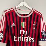 Shop 2011/12 AC MILAN IBRAHIMOVIC #11 C/L HOME SHIRT (XXL) ADIDAS, classic football shirts, vintage football shirts & retro soccer jerseys at Cult Kits