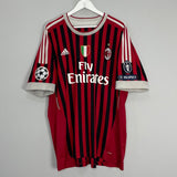 Shop 2011/12 AC MILAN IBRAHIMOVIC #11 C/L HOME SHIRT (XXL) ADIDAS, classic football shirts, vintage football shirts & retro soccer jerseys at Cult Kits