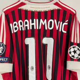 Shop 2011/12 AC MILAN IBRAHIMOVIC #11 C/L HOME SHIRT (XXL) ADIDAS, classic football shirts, vintage football shirts & retro soccer jerseys at Cult Kits