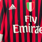 Shop 2011/12 AC MILAN IBRAHIMOVIC #11 C/L HOME SHIRT (XXL) ADIDAS, classic football shirts, vintage football shirts & retro soccer jerseys at Cult Kits
