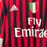 Shop 2011/12 AC MILAN IBRAHIMOVIC #11 C/L HOME SHIRT (XXL) ADIDAS, classic football shirts, vintage football shirts & retro soccer jerseys at Cult Kits