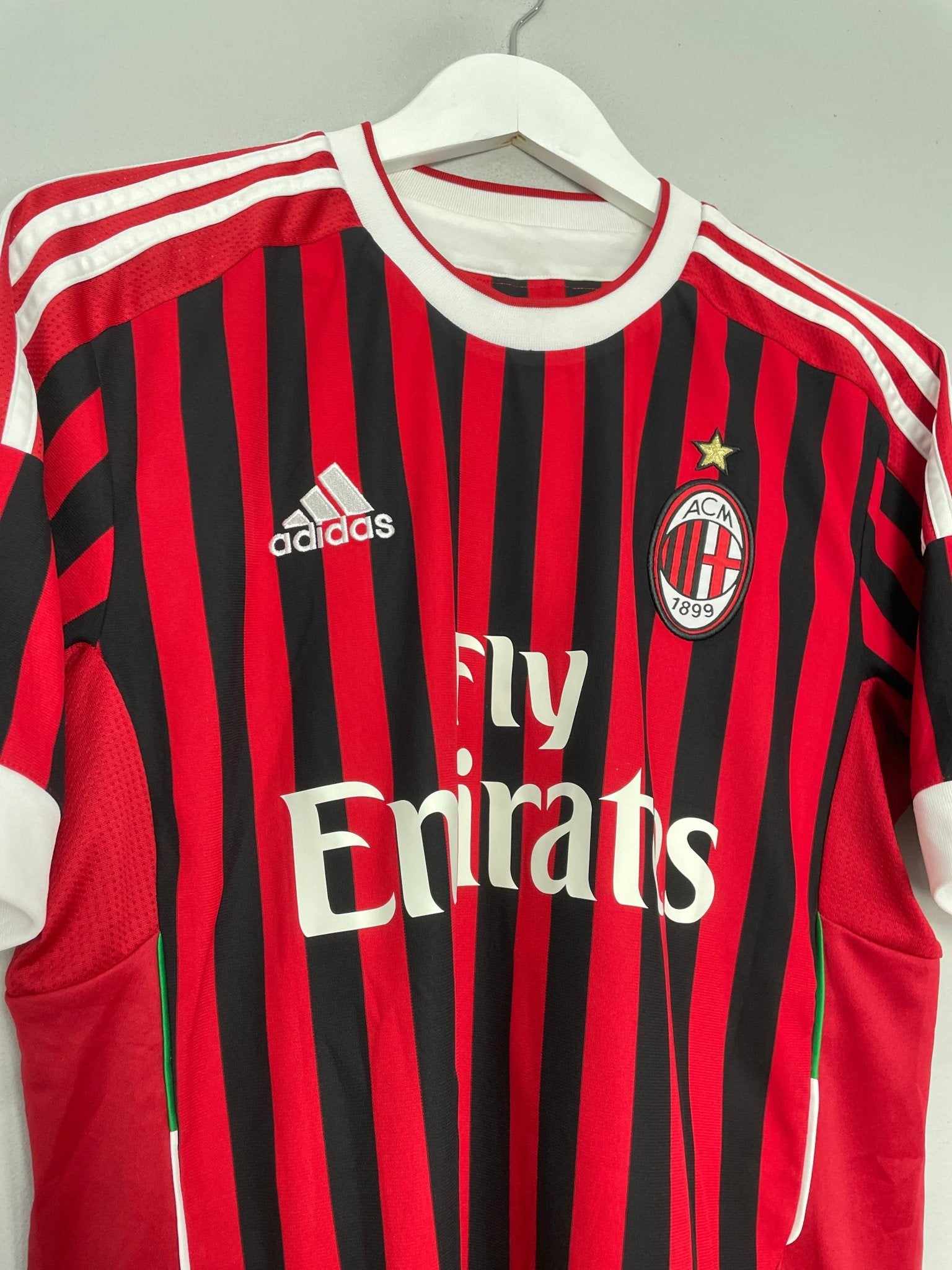 Shop 2011/12 AC MILAN IBRAHIMOVIC #11 HOME SHIRT (M) ADIDAS, classic football shirts, vintage football shirts & retro soccer jerseys at Cult Kits