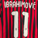 Shop 2011/12 AC MILAN IBRAHIMOVIC #11 HOME SHIRT (M) ADIDAS, classic football shirts, vintage football shirts & retro soccer jerseys at Cult Kits