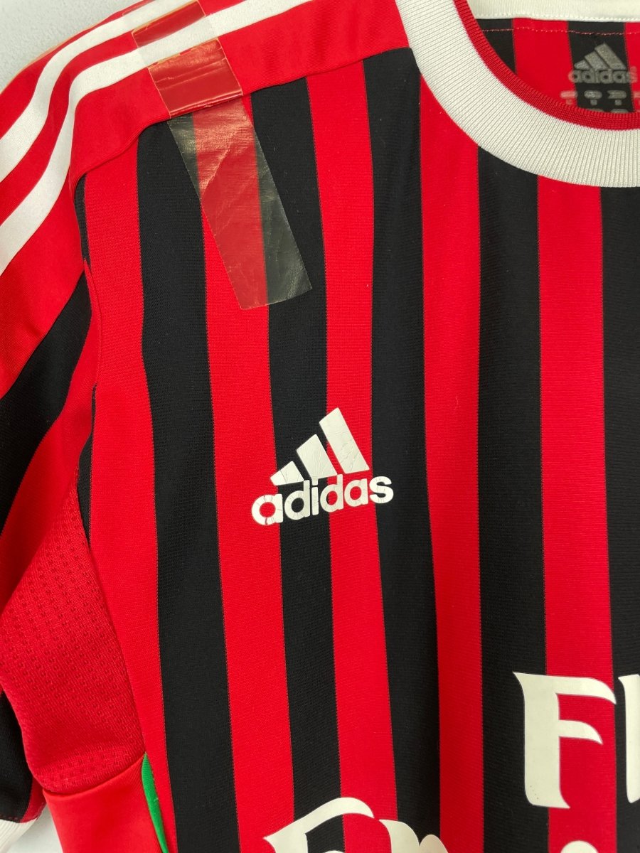 2011/12 AC MILAN IBRAHIMOVIC 11 *PLAYER ISSUE* HOME SHIRT (M) ADIDAS - Cult Kits - Medium - Buy Vintage Football Shirts, Authentic Retro Football Shirts For Sale, Classic Football Shirts & Soccer Jersey